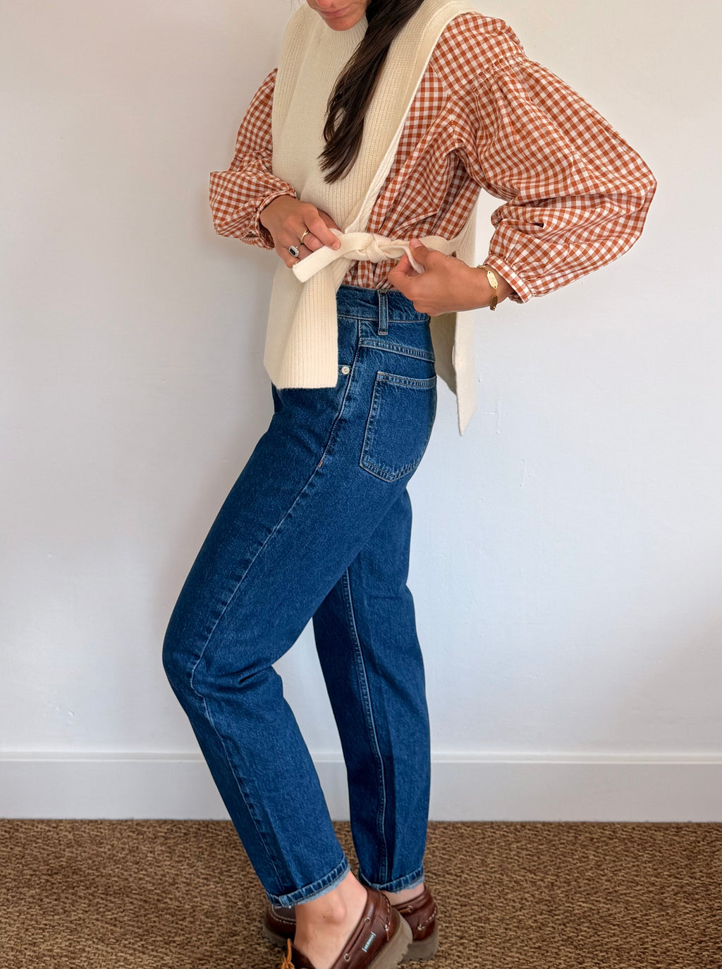 Pull sans manches blanc Henri