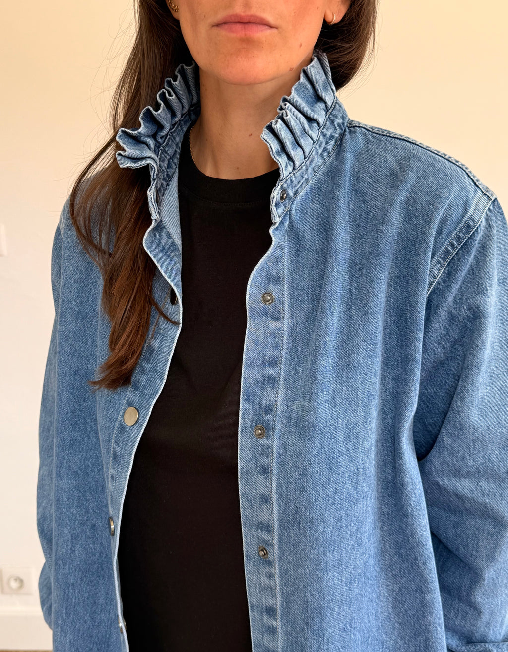 Chemise en jean bleu Margaux