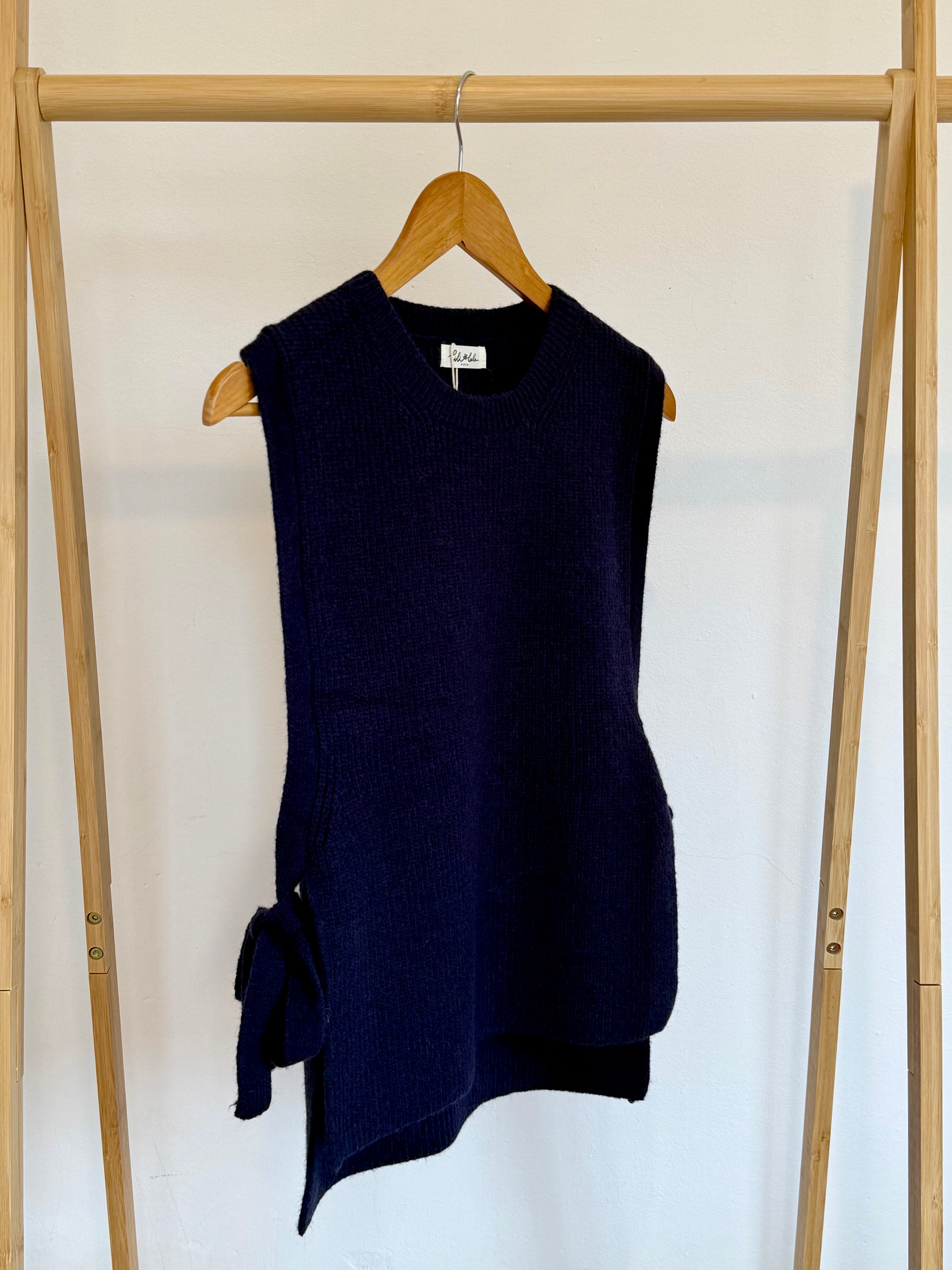 Pull sans manches marine Henri