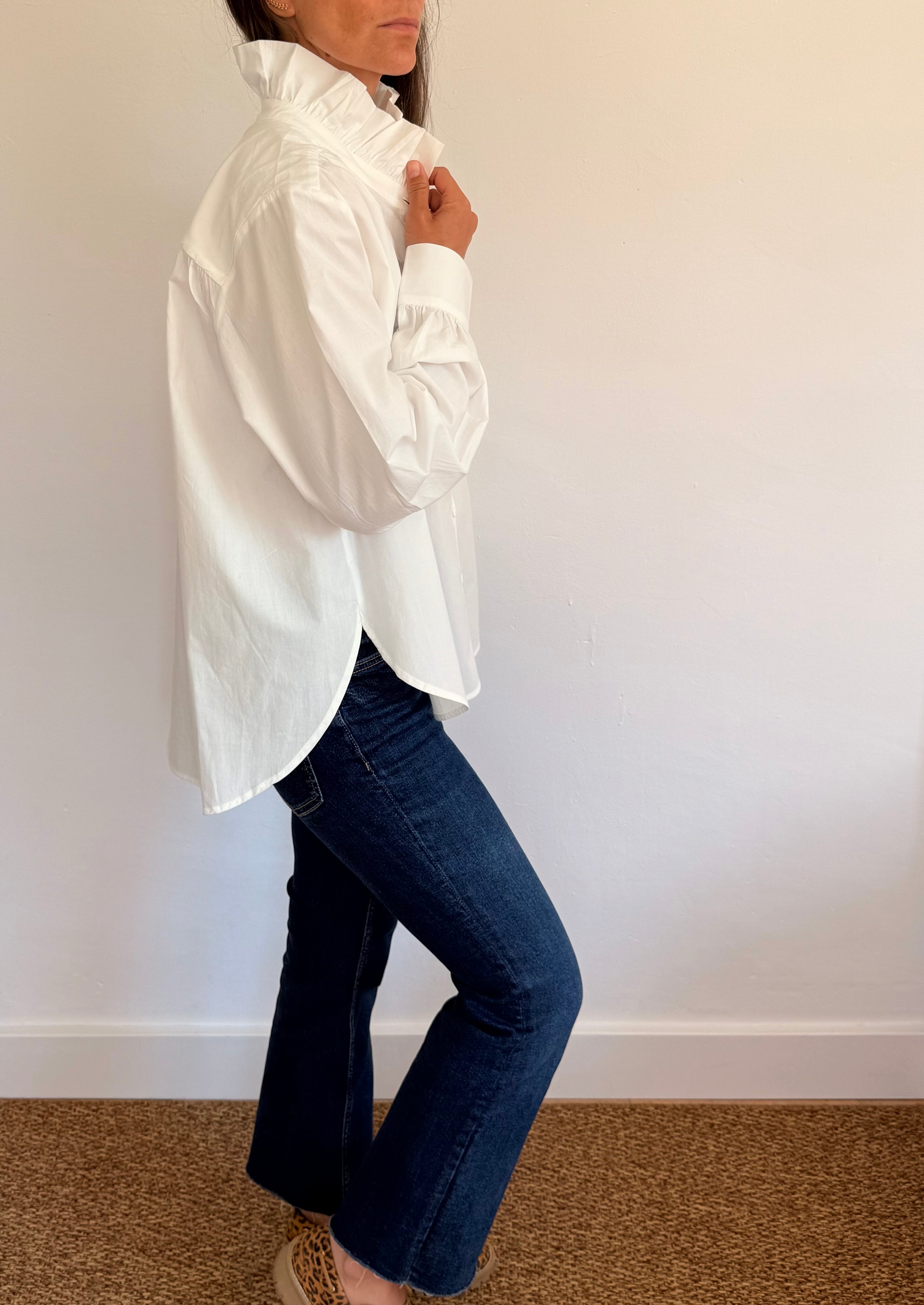 Chemise col volant Colette