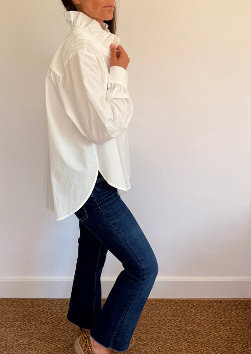 Chemise col volant Colette