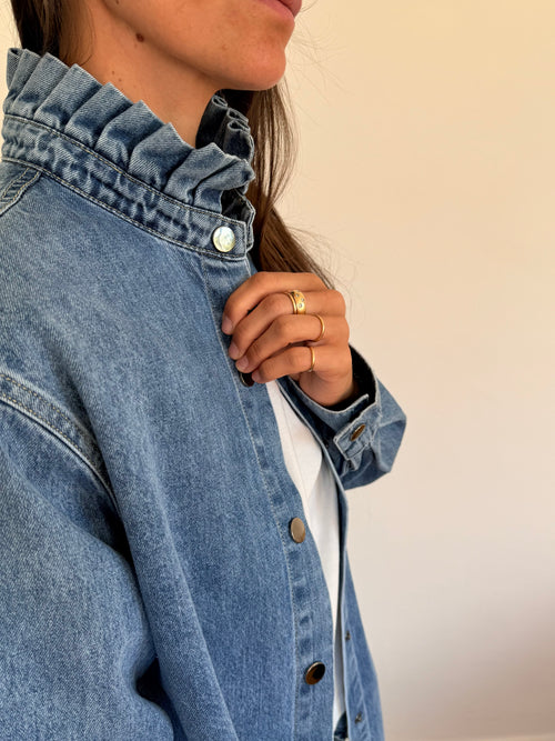 Chemise en jean bleu Margaux