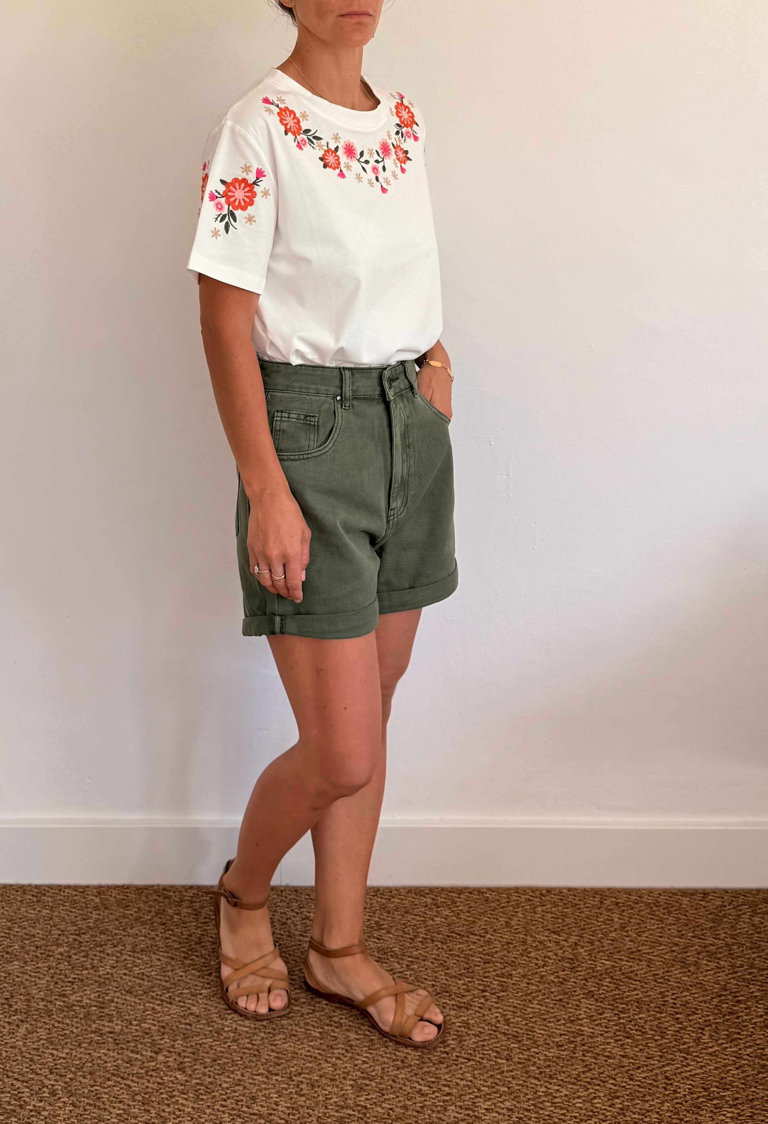 T-shirt brodé Andrea