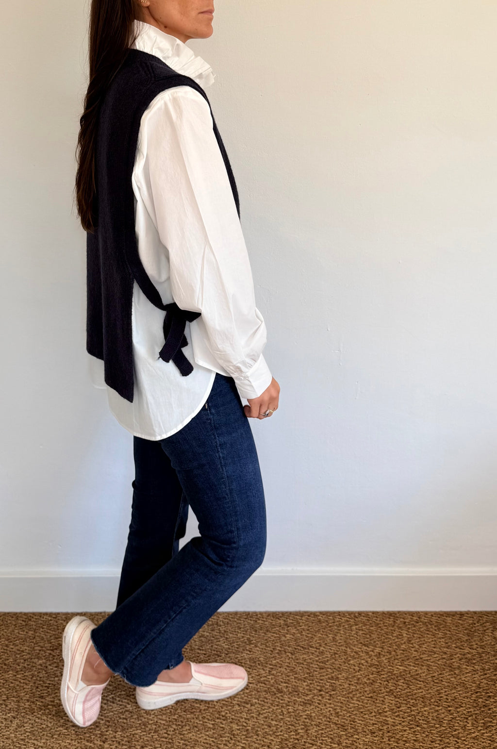 Pull sans manches marine Henri