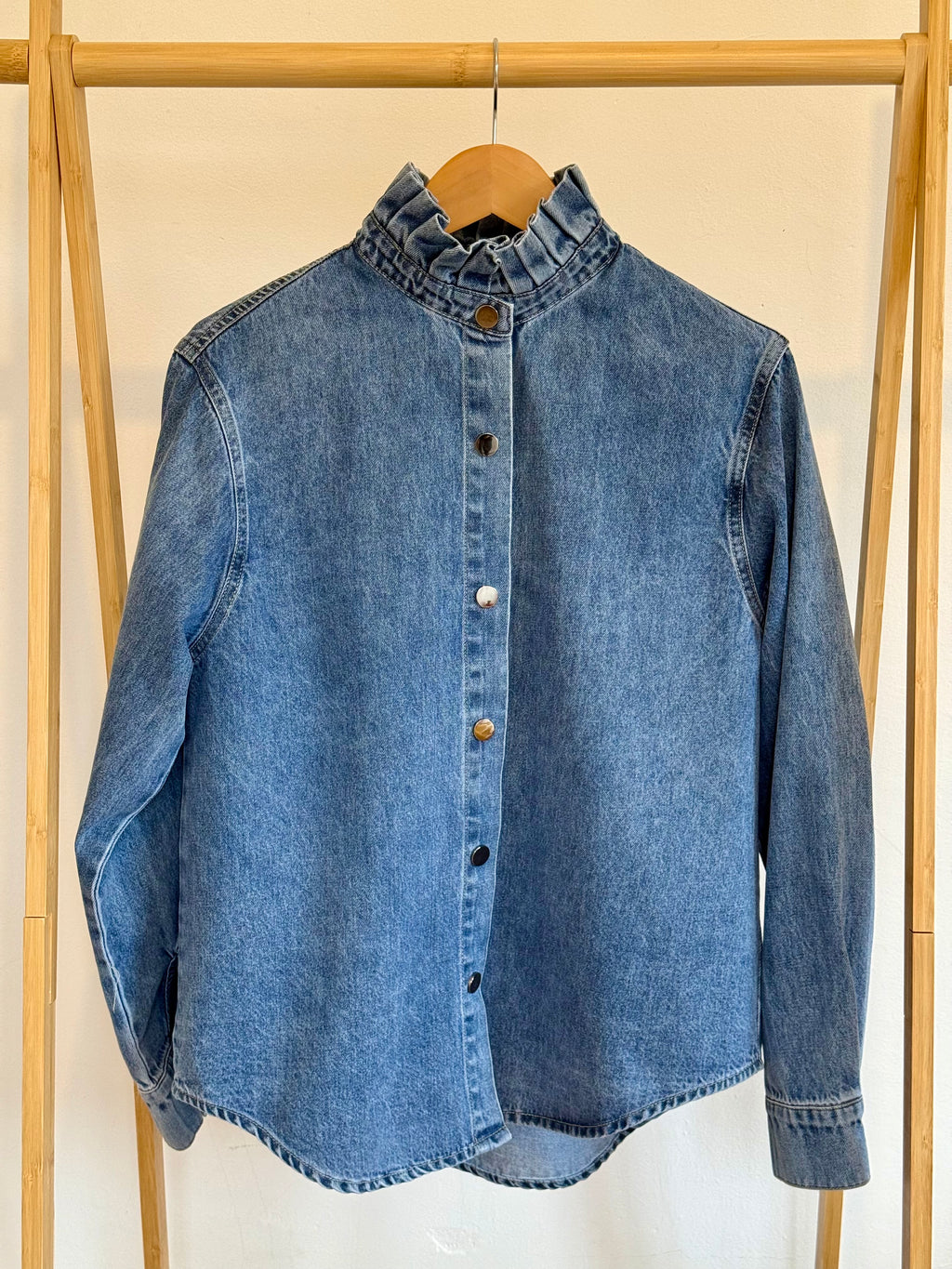 Chemise en jean bleu Margaux