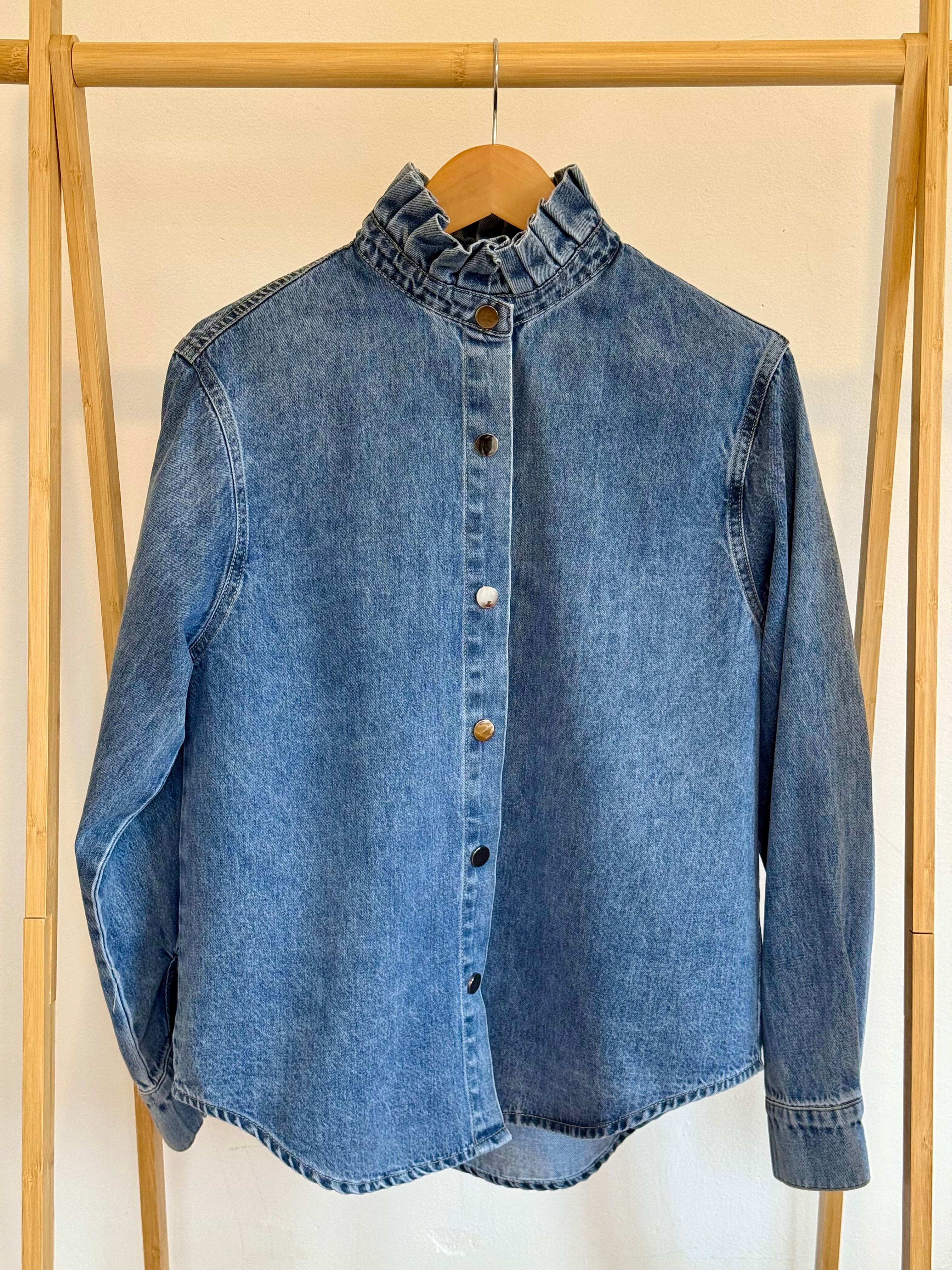 Chemise en jean bleu Margaux