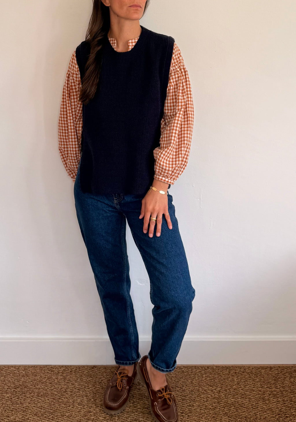 Pull sans manches marine Henri