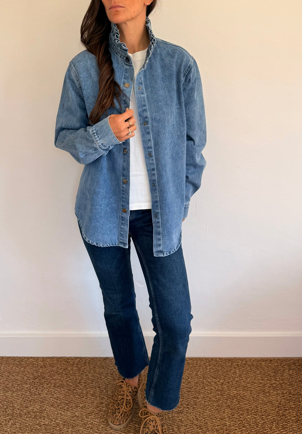 Chemise en jean bleu Margaux