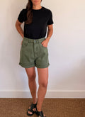 Short en jean kaki Gaspard