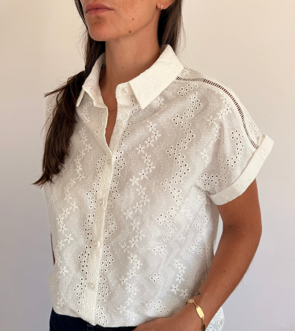 Chemise brodée Elise