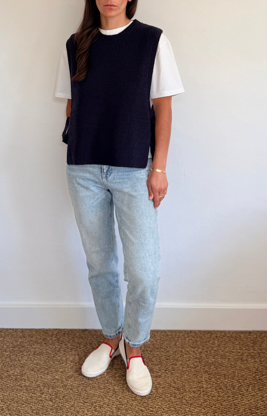 Pull sans manches marine Henri